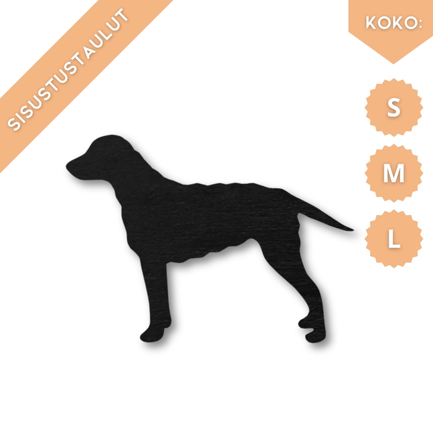 Kiharakarvainen noutaja -sisustustaulu