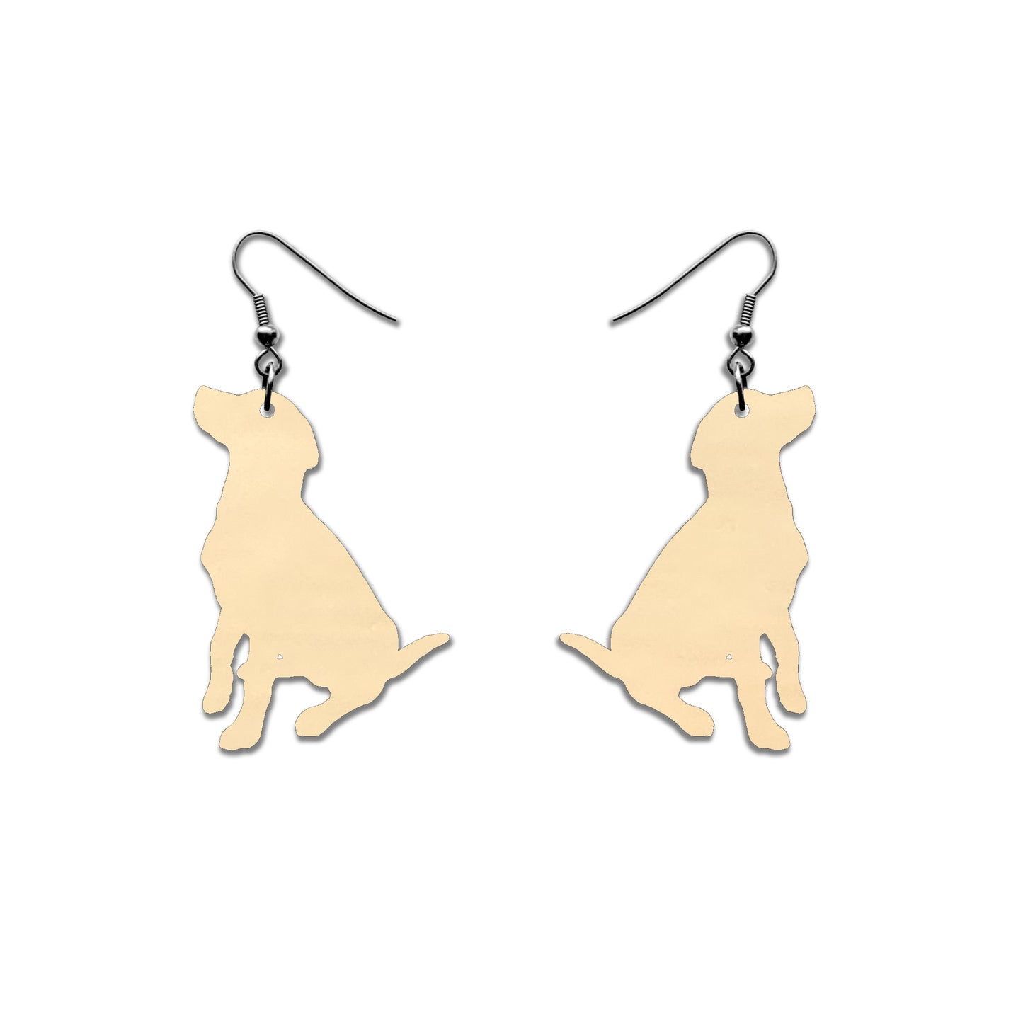 Labradorinnoutaja istuva -korvakorut