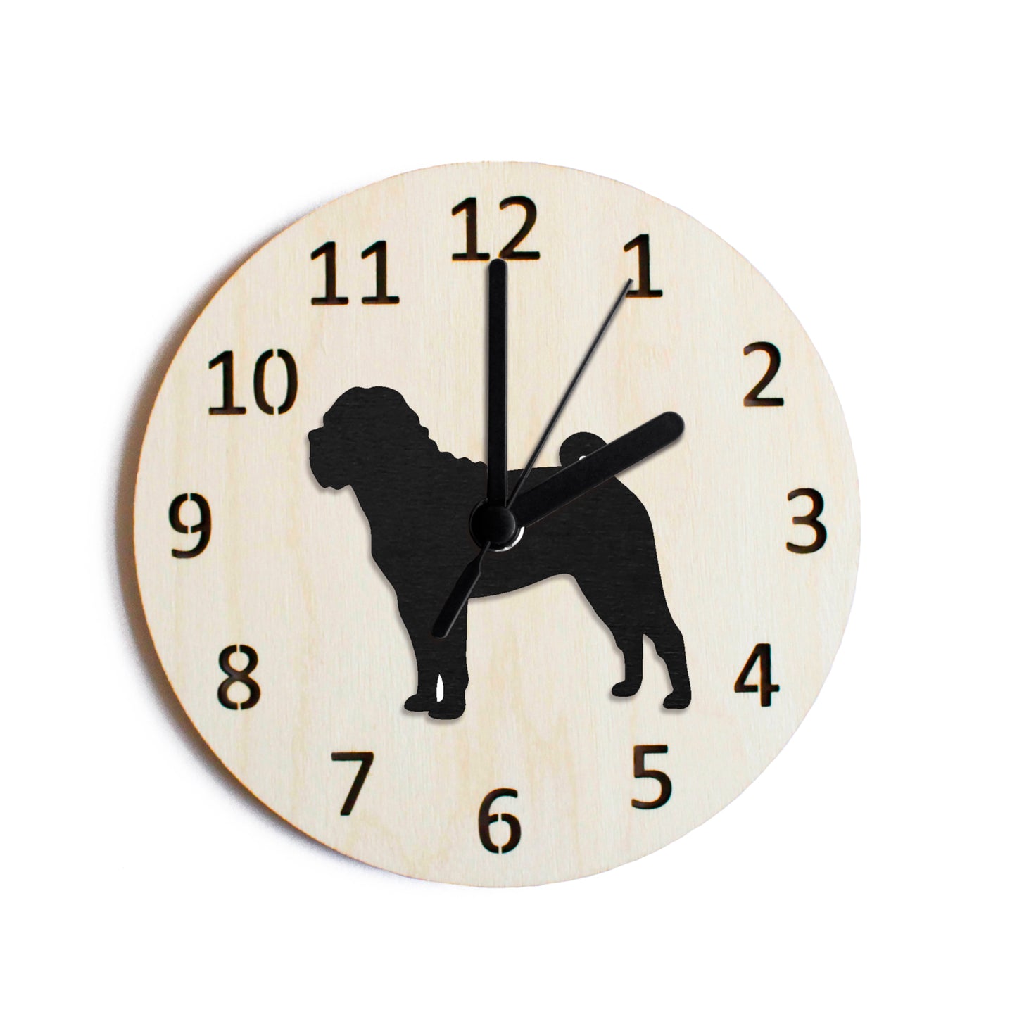 Shar pei -seinäkello