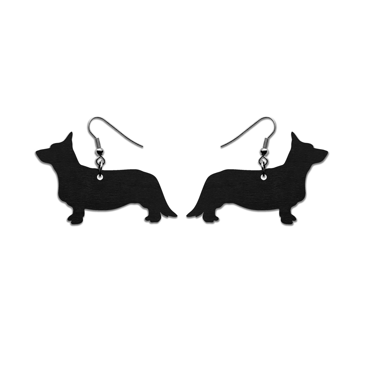 Corgi pembroke korvakorut musta kotimainen koivuvaneri