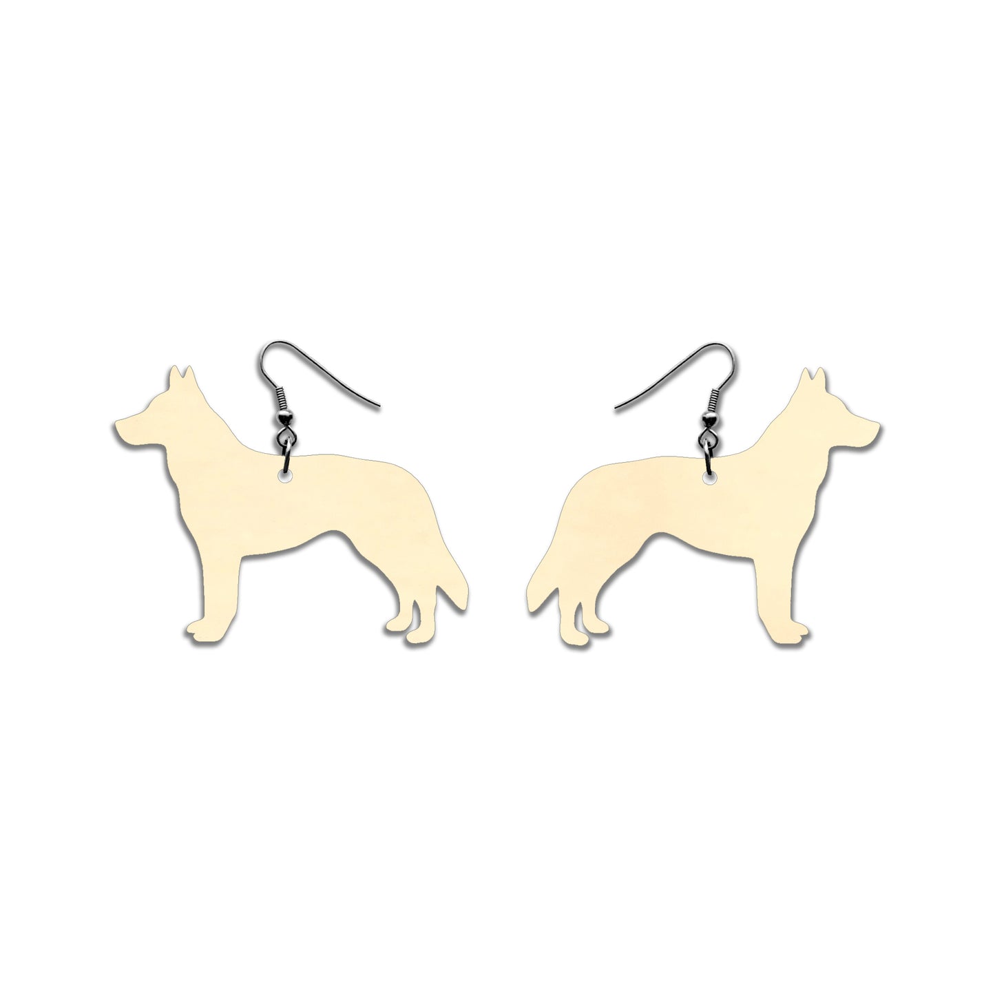 Valkoinen paimenkoira -korvakorut