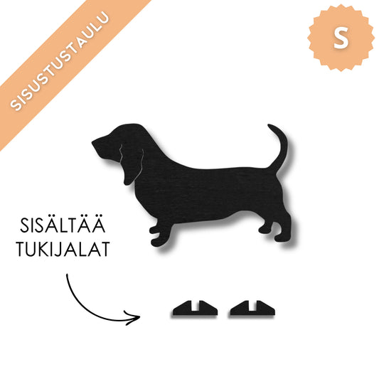 Basset hound -sisustustaulu