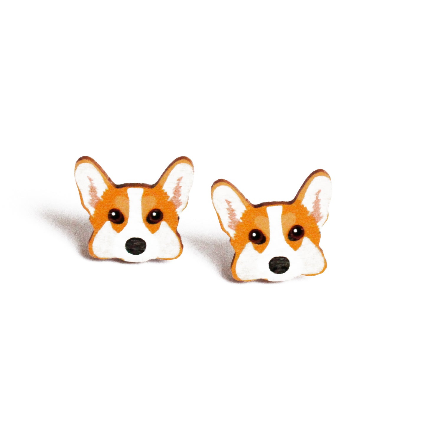 Corgi -nappikorvakorut (moniväriset)