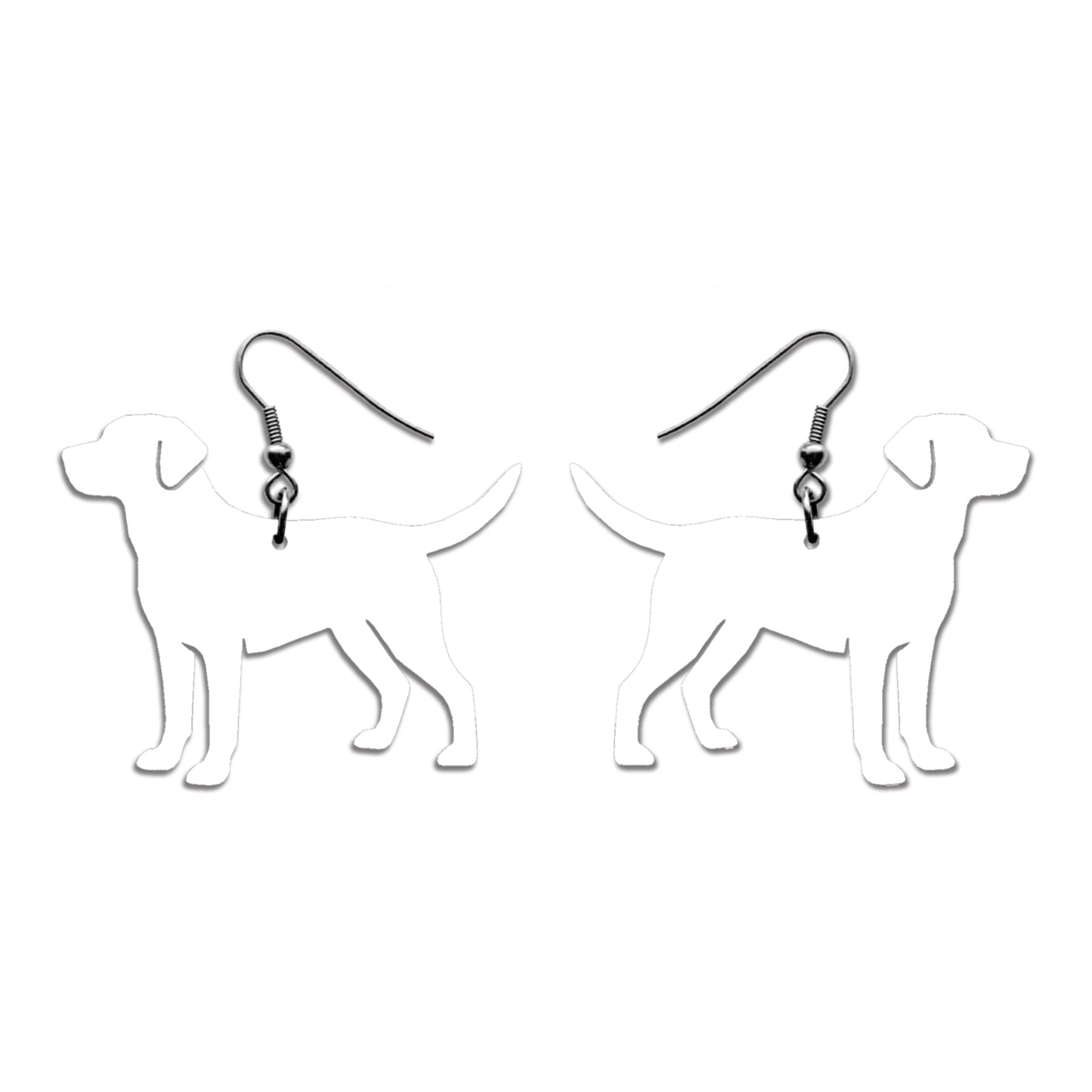 Labradorinnoutaja (etuviistosta) -korvakorut