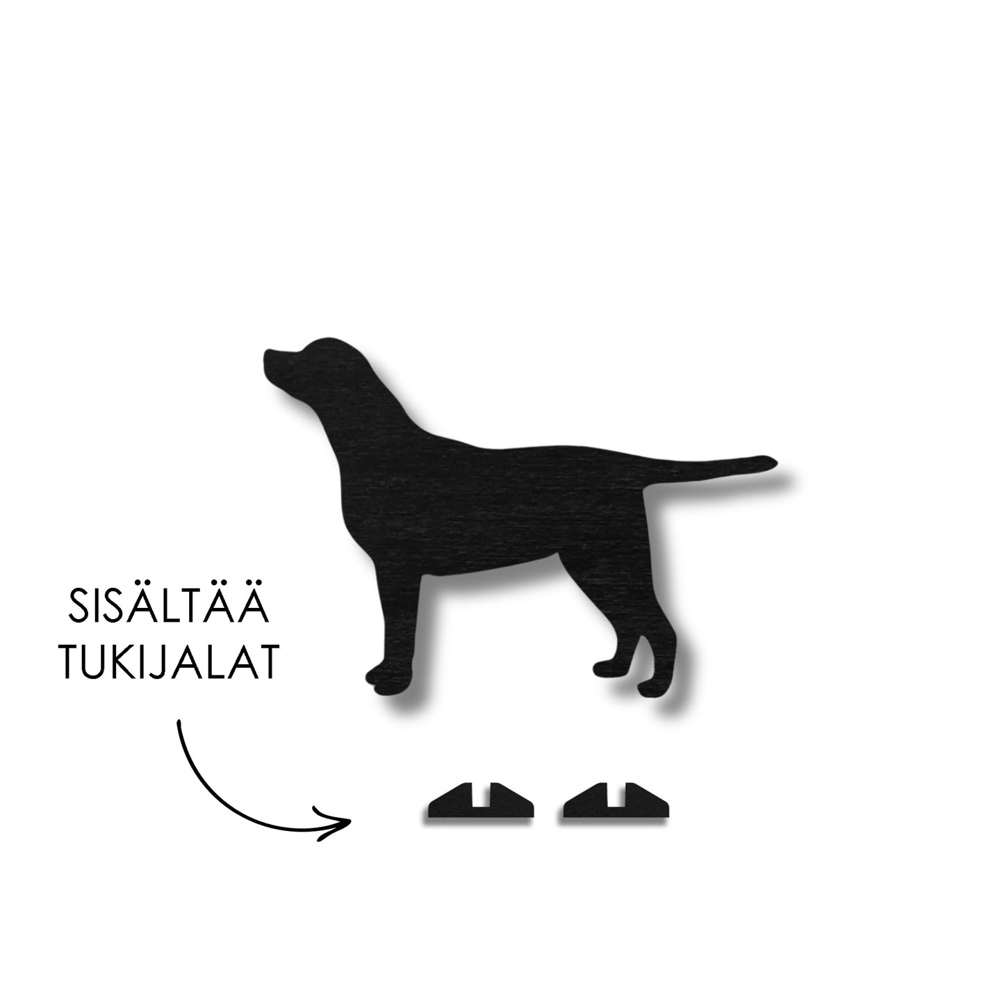 Labradorinnoutaja seisova -sisustustaulu (koko S)