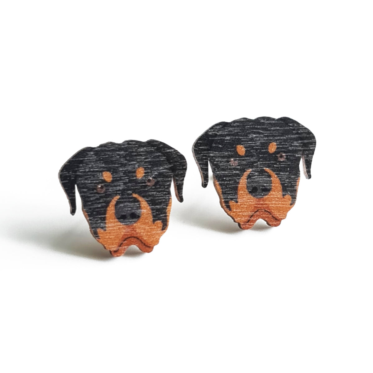 Rottweiler -nappikorvakorut (moniväriset)
