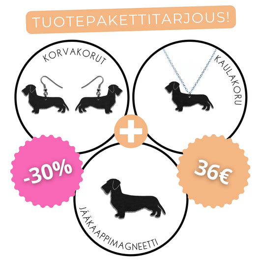 Mäyräkoira (karkeakarvainen) -tuotepaketti