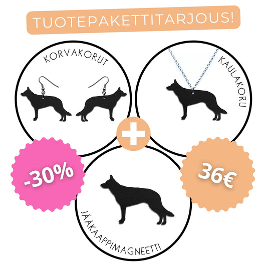 Saksanpaimenkoira (seisova) -tuotepaketti