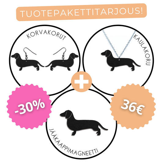 Mäyräkoira (lyhytkarvainen) -tuotepaketti