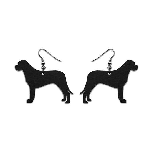 Cane corso korvakorut musta koivuvaneri